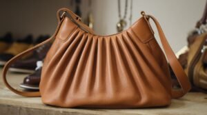 Leather Accordion Hobo Bag Leather Pleated​​: A Stylish and Functional Accessory
